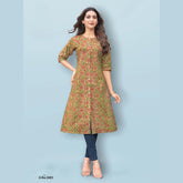Pure Cotton A Line Flared Kurti DJ3005